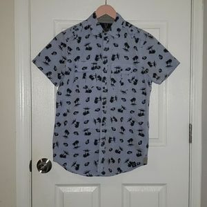 Mens NWT blue button down size small